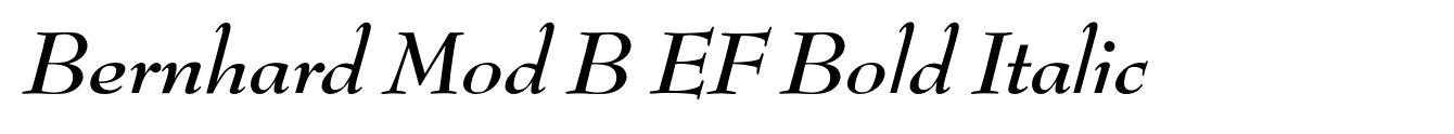 Bernhard Mod B EF Bold Italic image